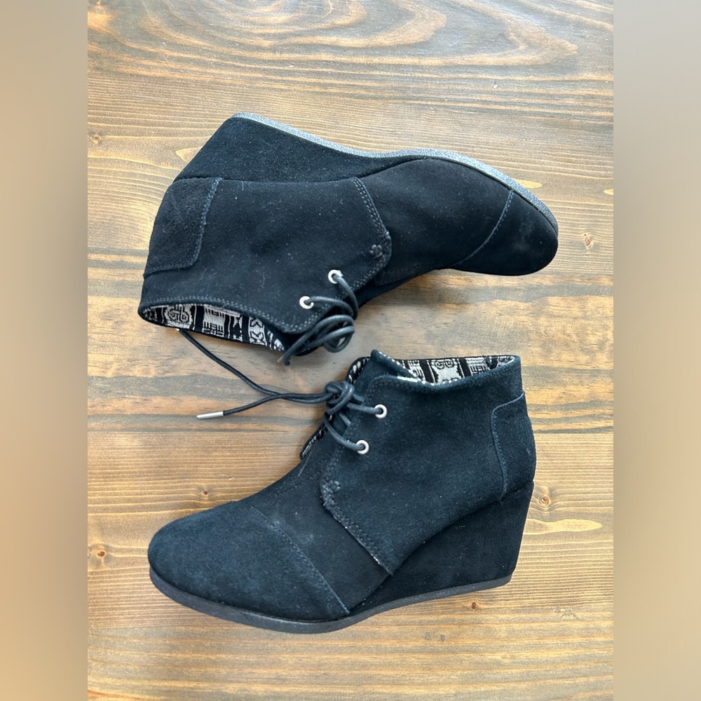 Toms Suede Wedge Toms Desert Wedge Black Toms Kala Wedge Toms
